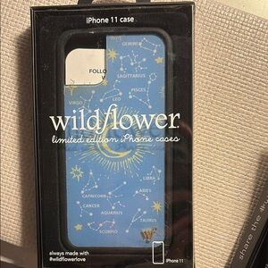 Wildflowers iPhone 11 Case - Blue Zodiac Design
